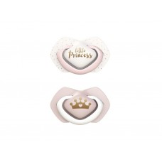 Пустышка силиконовая симметричная 0-6 мес ROYAL BABY 2 шт - розовая Canpol Babies 22/650_pin