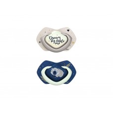Пустышка силиконовая симметричная 0-6 мес SLEEPY KOALA 2 шт – синяя Canpol Babies 22/658_blu