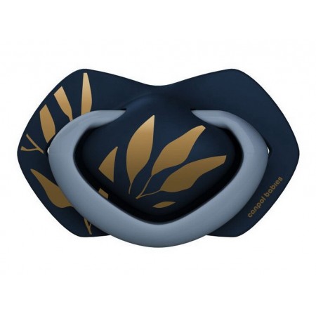 Пустышка силиконовая симметричная 6-18 мес GOLD 2 шт - голубая Canpol Babies 22/665_blu Пустышка силиконовая симметричная 6-18 мес GOLD 2 шт - голубая Canpol Babies 22/665_blu