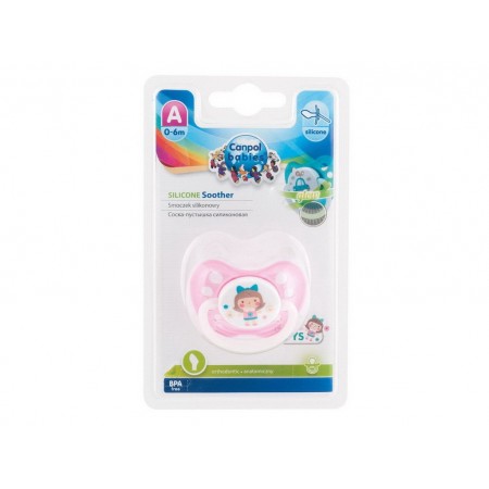Пустышка силиконовая анатомическая Toys 0-6 мес Canpol Babies 23/256