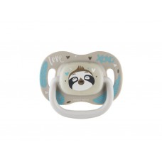 Пустышка силиконовая симметричная 0-6 мес EXOTIC ленивец Canpol Babies 34/920_leni