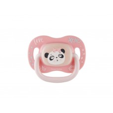 Пустышка силиконовая симметричная 0-6 мес EXOTIC панда Canpol Babies 34/920_pand
