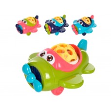 Іграшка брязкальце літак Funny Baby Toys, 14 см, тріскає при русі, мікс видів FY867757