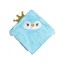 Рушник дитячий з капюшоном Блакитний Пінгвін 80х80см, MegaZayka 0640Blue-Penguin