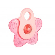 Брязкальце-зубогризка з водою Зірочка - коралове Canpol Babies 56/161_cor