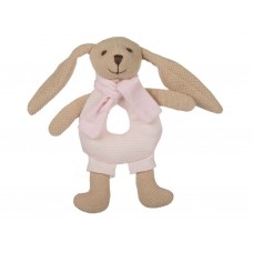 Игрушка-погремушка мягкая Кролик - розовая Canpol Babies 80/201_pin