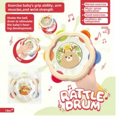 Погремушка бубон BabyToys 2501 для новонароджених різних кольорів
