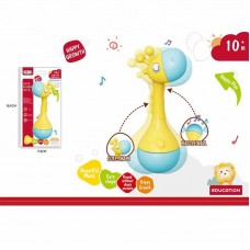 Погремушка BabyToys 368-36 Жирафа с пищалкой разноцветная Погремушка BabyToys 368-36 Жирафа с пищалкой разноцветная