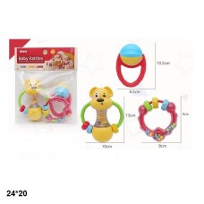 Погремушка BabyToys 628D-7 набор 3шт разных цветов