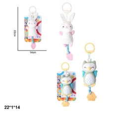 Погремушка BabyToys 7622B-37 мягкая с прорезывателем зайка сова Погремушка BabyToys 7622B-37 мягкая с прорезывателем зайка сова