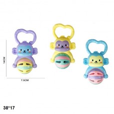Погремушка BabyToys 929-80 мавпочка з пискавкою, 6 штук