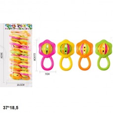 Погремушка BabyToys 929-99 пластиковая для новорождённых, набор 4 цвета