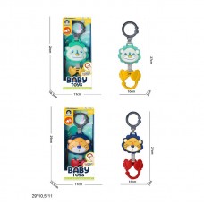 Музична брязкальниця BabyToys 988-9/10 підвіска тварини