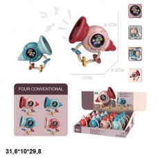 Погремушка BabyToys HY-603 со звуком и прорезывателем разные цвета