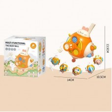 Погремушка детская BabyToys QQ 001 разноцветная пластиковая