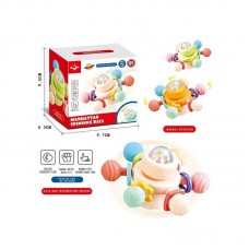 Погремушка-спинер BabyToys 6086 E різнокольорова з коробкою