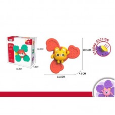 Погремушка-спинер BabyToys 668-66 на присоске разные цвета