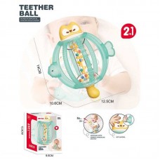Брязкальце 2в1 BabyToys 6098 с резиновыми прорезывателями Брязкальце 2в1 BabyToys 6098 с резиновыми прорезывателями