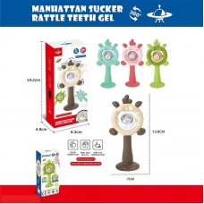 Детская погремушка BabyToys 196288 с прорезывателями на присоске Детская погремушка BabyToys 196288 с прорезывателями на присоске
