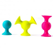 Набор сенсорных погремушек на присосках Fat Brain Toys pipSquigz 3 шт. F089ML 