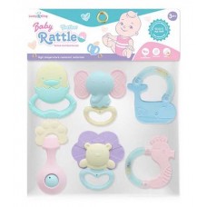 Набор погремушек BabyToys KD 225-106, 6 штук с прорезывателями Набор погремушек BabyToys KD 225-106, 6 штук с прорезывателями