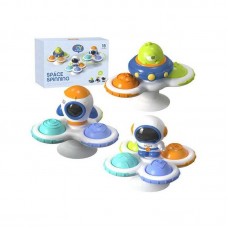 Набор погремушек спиннеров BabyToys с присосками 3 шт Набор погремушек спиннеров BabyToys с присосками 3 шт
