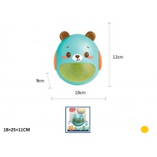 Неваляшка BabyToys 828 ведмедик з прорізувачем і звуком Неваляшка BabyToys 828 ведмедик з прорізувачем і звуком