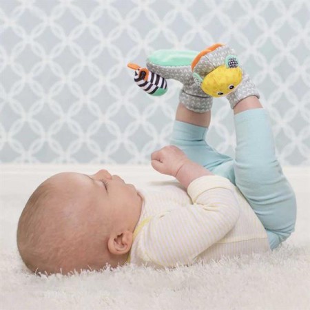 Шкарпетки-брязкальця Infantino Зебра та тигр 206893I Шкарпетки-брязкальця Infantino Зебра та тигр 206893I