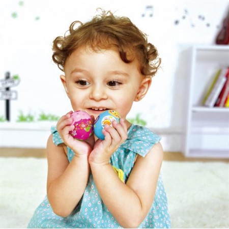 Погремушка Hola Toys 3102C яйца разные цвета с рождения