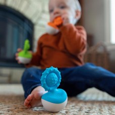 Прорезыватель-неваляшка Fat Brain Toys dimpl wobl голубой FA217-4 