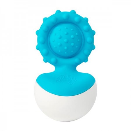 Прорезыватель-неваляшка Fat Brain Toys dimpl wobl голубой FA217-4