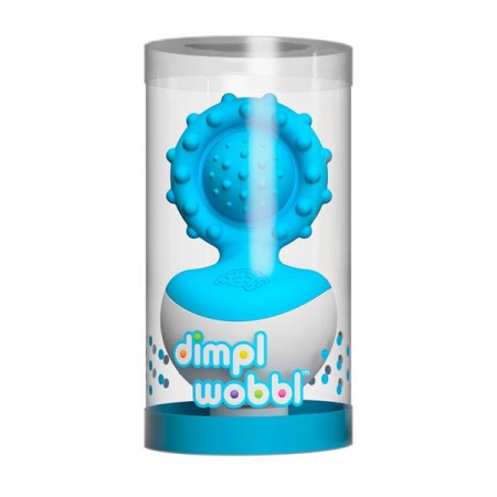 Прорезыватель-неваляшка Fat Brain Toys dimpl wobl голубой FA217-4
