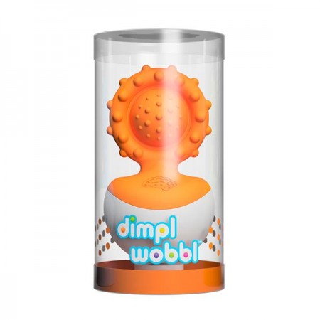 Прорезыватель-неваляшка Fat Brain Toys dimpl wobl оранжевый F2172ML Прорезыватель-неваляшка Fat Brain Toys dimpl wobl оранжевый F2172ML