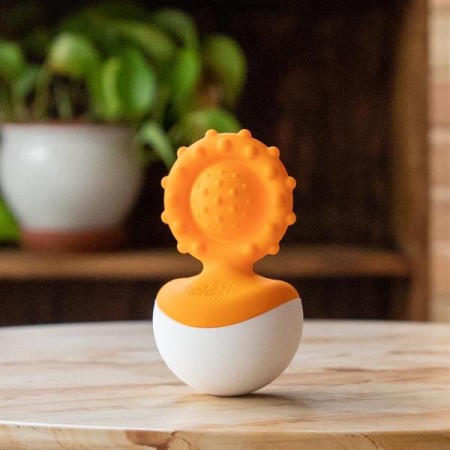 Прорезыватель-неваляшка Fat Brain Toys dimpl wobl оранжевый F2172ML Прорезыватель-неваляшка Fat Brain Toys dimpl wobl оранжевый F2172ML