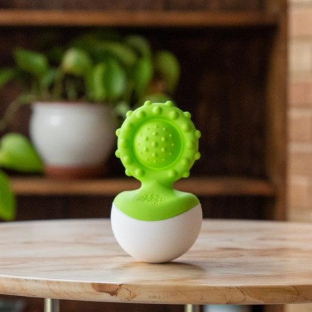 Прорізувач-неваляшка Fat Brain Toys dimpl wobl зелений F2173ML Прорізувач-неваляшка Fat Brain Toys dimpl wobl зелений F2173ML