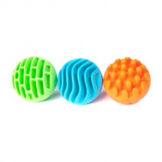 Прорезыватель-погремушка Fat Brain Toys Sensory Rollers Сенсорные шары 3 шт. F161ML 