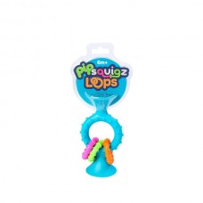 Прорезыватель-погремушка на присосках Fat Brain Toys pipSquigz Loops бирюзовый FA166-1 