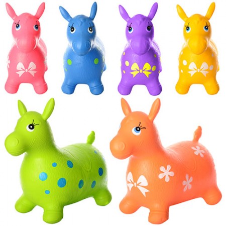 Прыгун-лошадка BabyToys MS 0372, 6 цветов, надувной