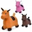 Прыгающая лошадка BabyToys MS 4688 с плюшем и чехлом