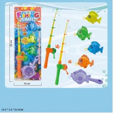 Магнитная рыбалка BabyToys 329-A31, 3 удочки, разные цвета
