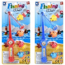 Детская магнитная рыбалка BabyToys 689A с удочкой и 3 рыбками