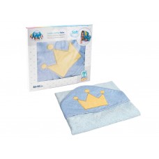 Полотенце после купания с капюшоном 85x85см King Canpol Babies 26/800_blu