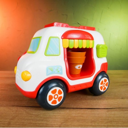 Игрушка для ванны BabyToys автобус с присосками и стаканчиками
