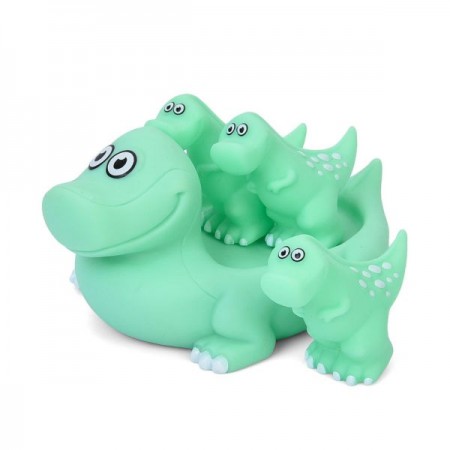 Іграшка для купання динозавр BabyToys набір 4шт з пищавкою