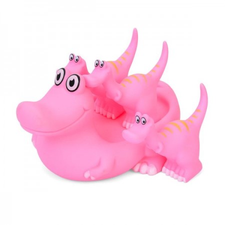 Іграшка для купання динозавр BabyToys набір 4шт з пищавкою