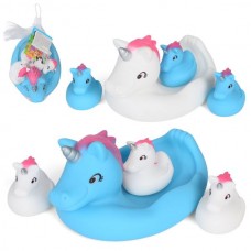 Игрушка для купания BabyToys 378 единорог набор 4 шт разные цвета