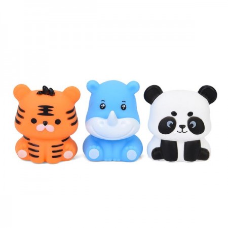 Набір іграшок для ванни BabyToys з пищалкою 6 шт Набір іграшок для ванни BabyToys з пищалкою 6 шт