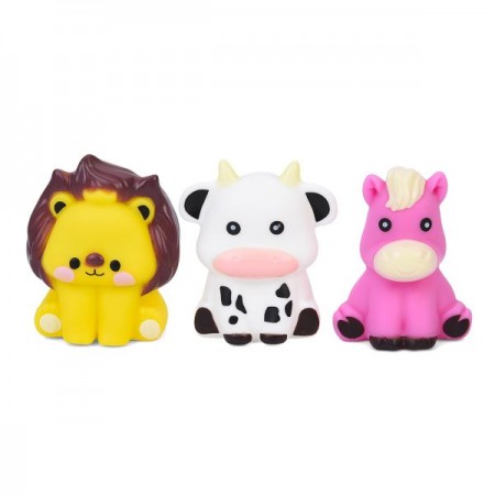Набір іграшок для ванни BabyToys з пищалкою 6 шт Набір іграшок для ванни BabyToys з пищалкою 6 шт