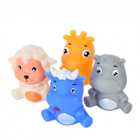 Іграшки для купання тварини BabyToys набір 4 штуки Іграшки для купання тварини BabyToys набір 4 штуки
