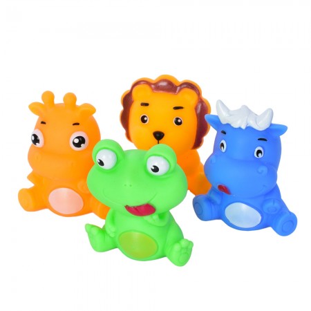 Іграшки для купання тварини BabyToys набір 4 штуки Іграшки для купання тварини BabyToys набір 4 штуки
